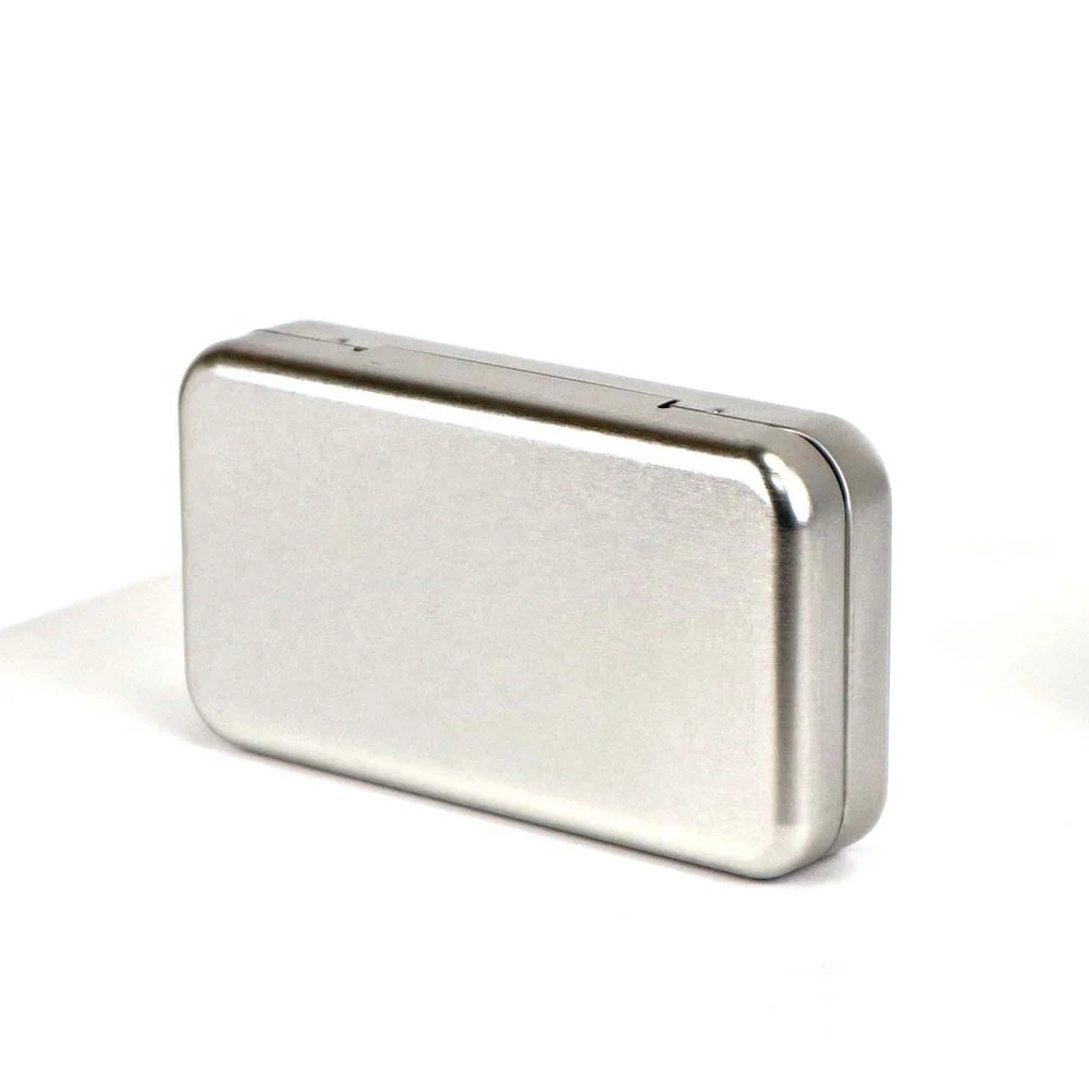 Tinspkg Pre Rolls Gift Pen Rectangle Metal Tin Box With Hinge Can