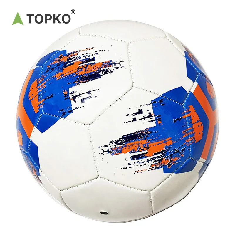 TOPKO Outdoor custom Soccer Ball size 5  size 4 Teen And Adult Use PVC PU Soccer Football Ball