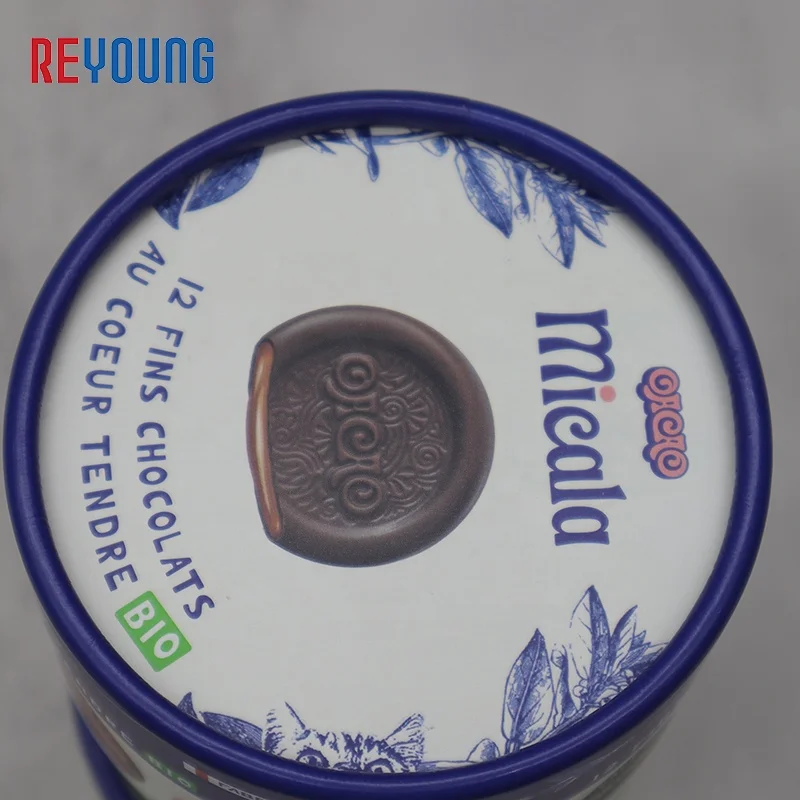 Wholesale Small Gift Packaging Paper Round Tube Boxes For Chocolate Or Food