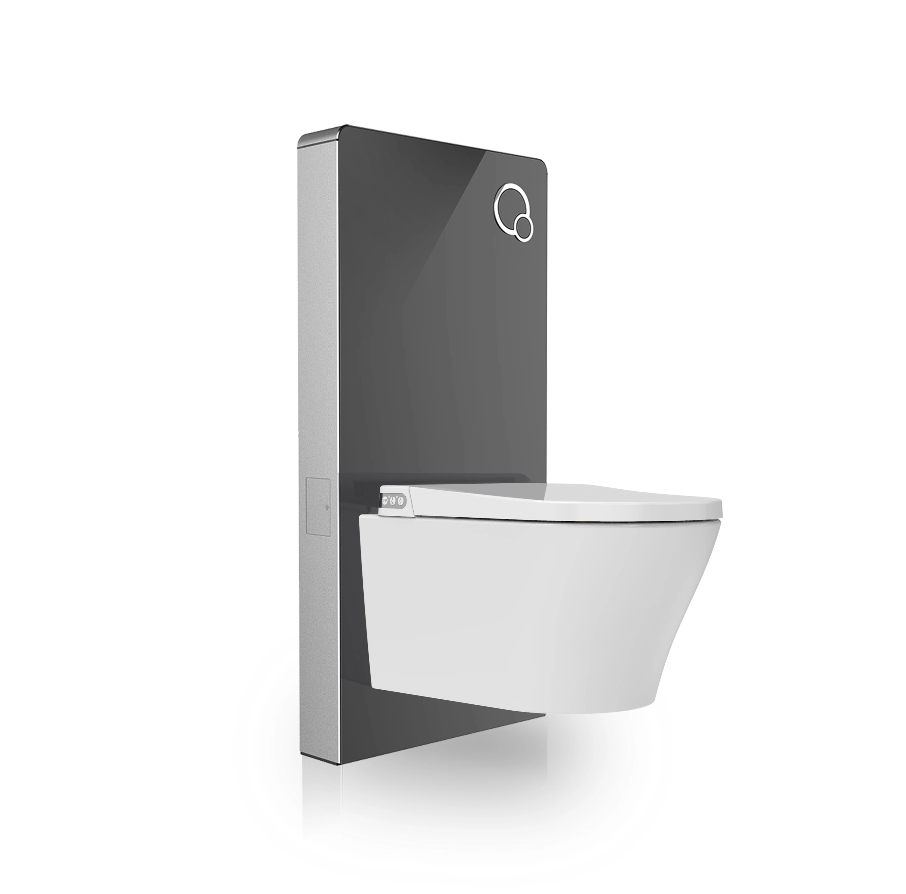 Newest Design European Standard Dual Flush Cistern Pneumatic Bathroom Toilet Water Tank Modern Style Toilet Glass Cistern