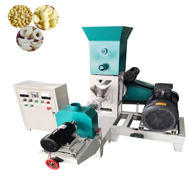 Full Automatic Crackers Chips Machine Corn Flour Rice Extruder Machine 100-150 Kg/H