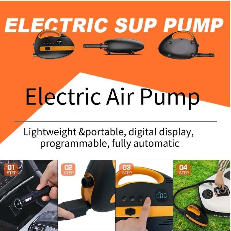 20psi High Pressure Sup Pump Electric Air Pump Inflate Deflate Paddle Board Pump For Sup Kayak