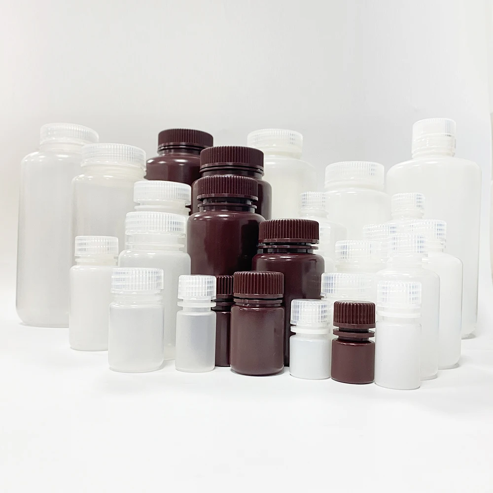 15ml Laboratory Chemical HDPE Plastic Wide Mouth Reagent Bottle