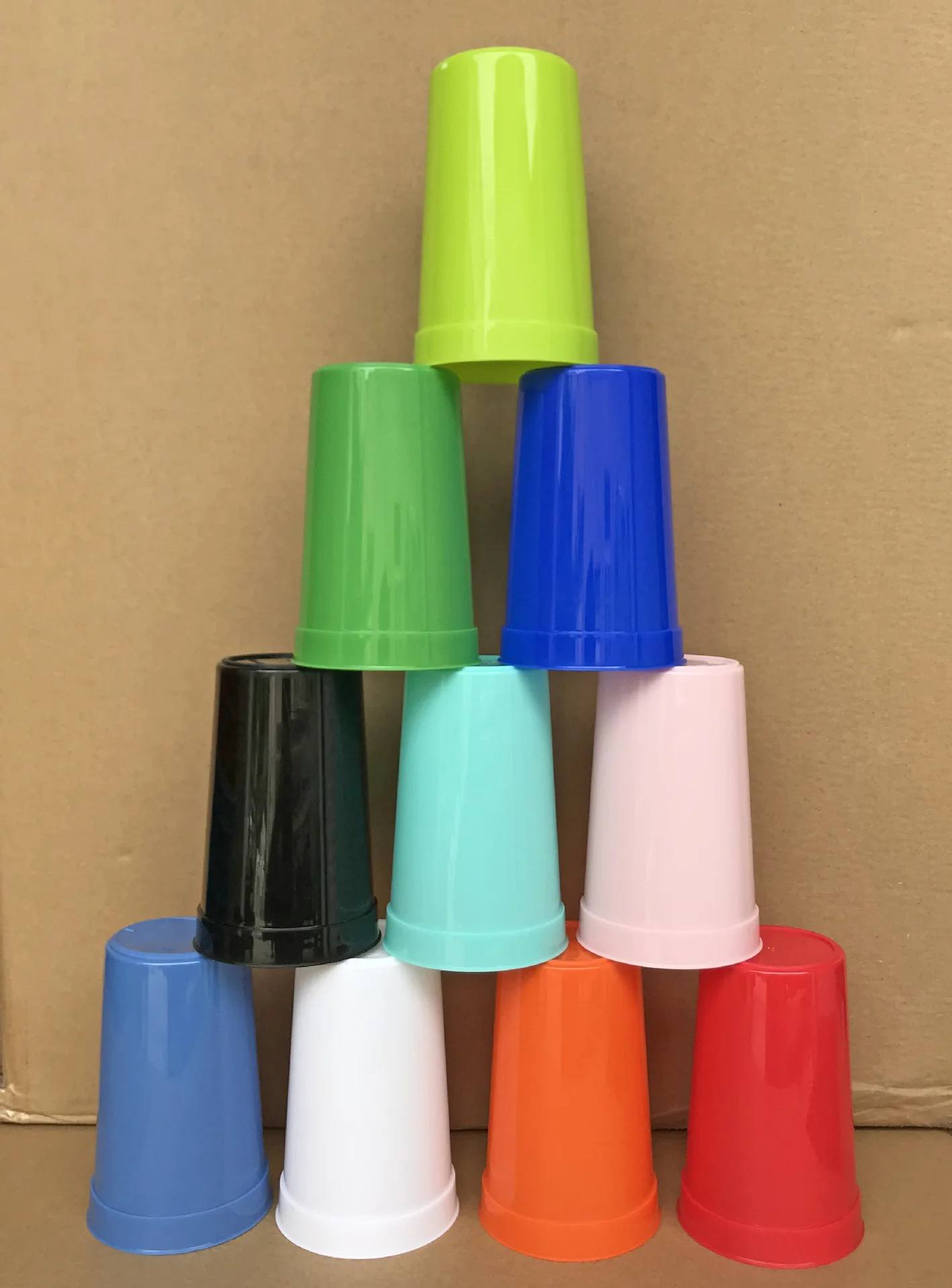 BPA free 16oz custom plastic cups with logo custom logo printed