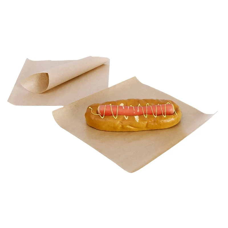 
Wholesale Custom Food Grade Greaseproof Sandwich Burger Hot Dog Baking Wrapping Wax Coated Paper 