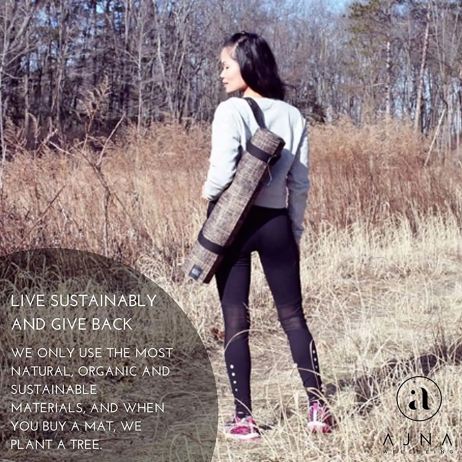 Wholesales great quality jute  yoga eco friendly mat natural yoga mat