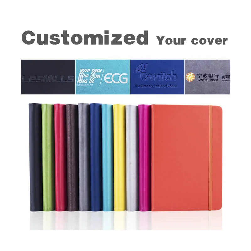 Notebooks customizable Journal planner printing personal A5 Hardcover Leather Recycled Paper Notebook Office stationery