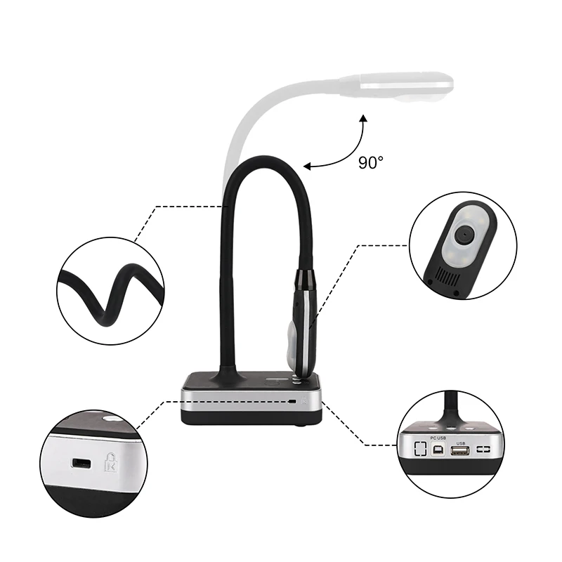 Document Camera Desktop Type Digital Visual Presenter For Teaching