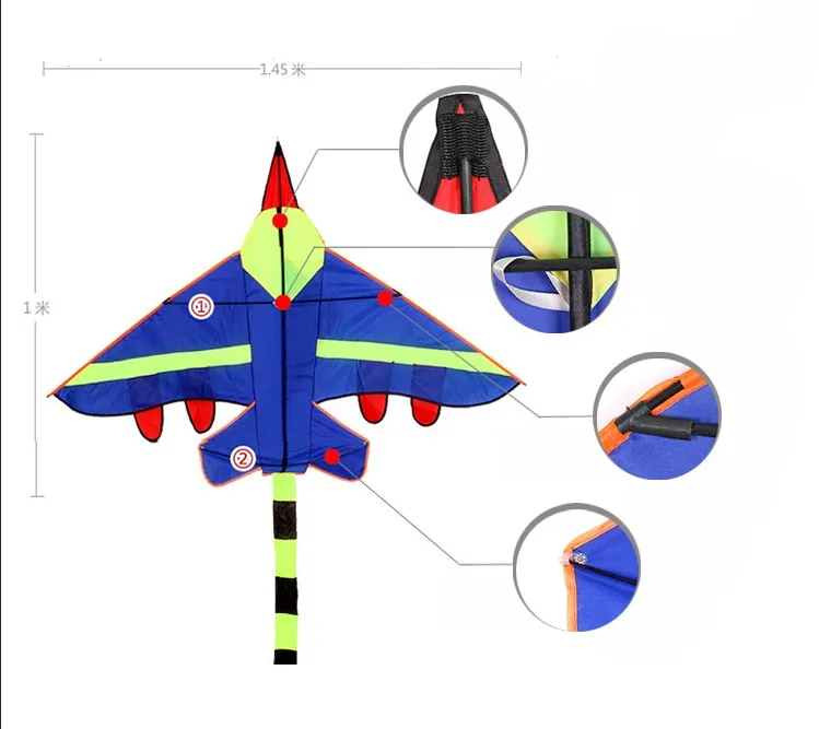 Красочный китайский недорогой красный воздушный змей для детей