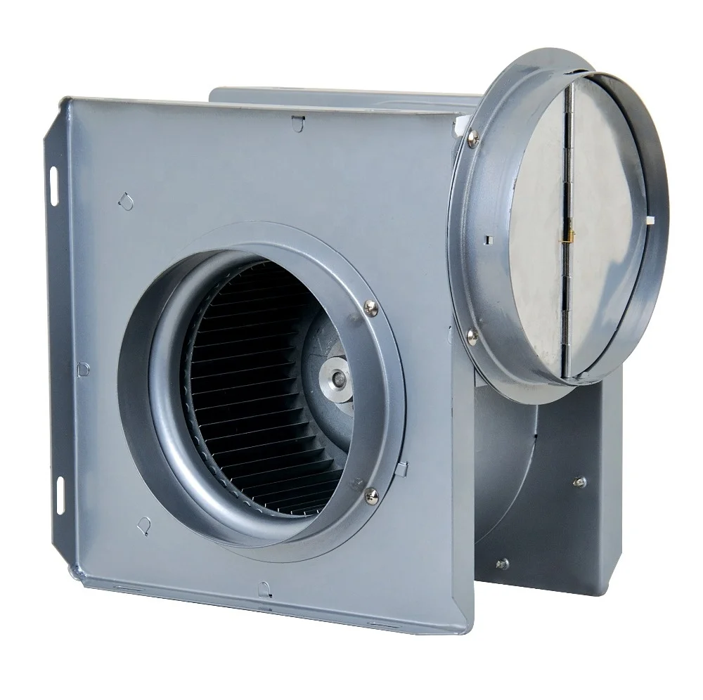 Axial and centrifugal flow Metal In-line Duct Fan with Overheat Protection Motor