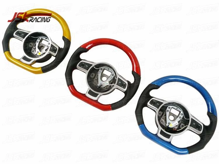 Красное рулевое колесо из углеродного волокна для AUDI R8 V8 V10 2008-2015 годов выпуска