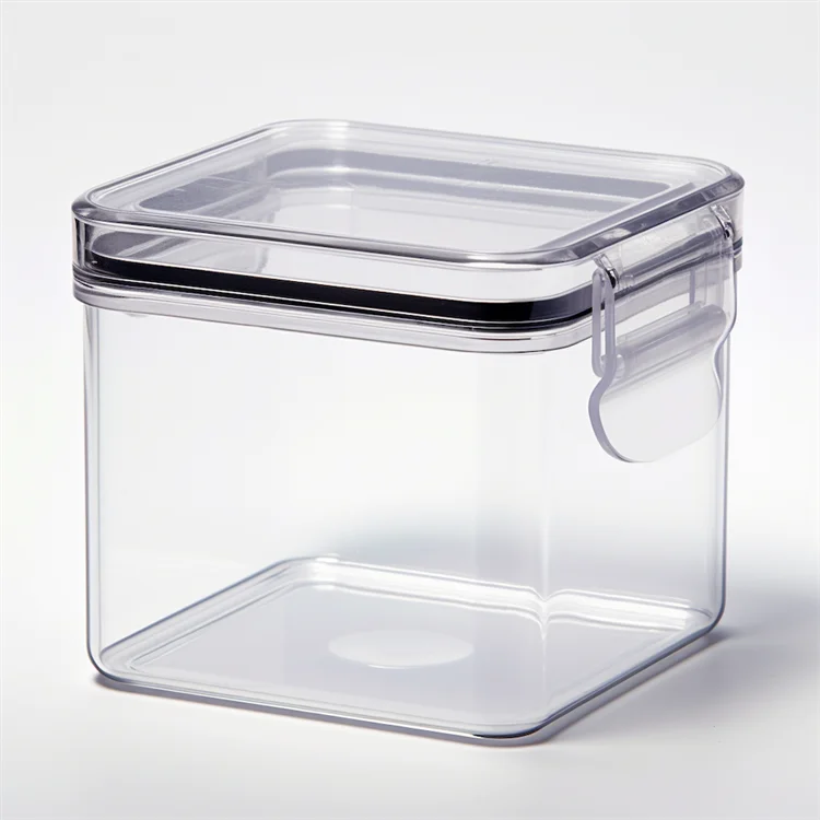 Airtight Pet Plastic Kitchen Fridge Refrigerator Organizer Cabinet Freezer Pantry Storage Container Bins And Boxes With Lid
