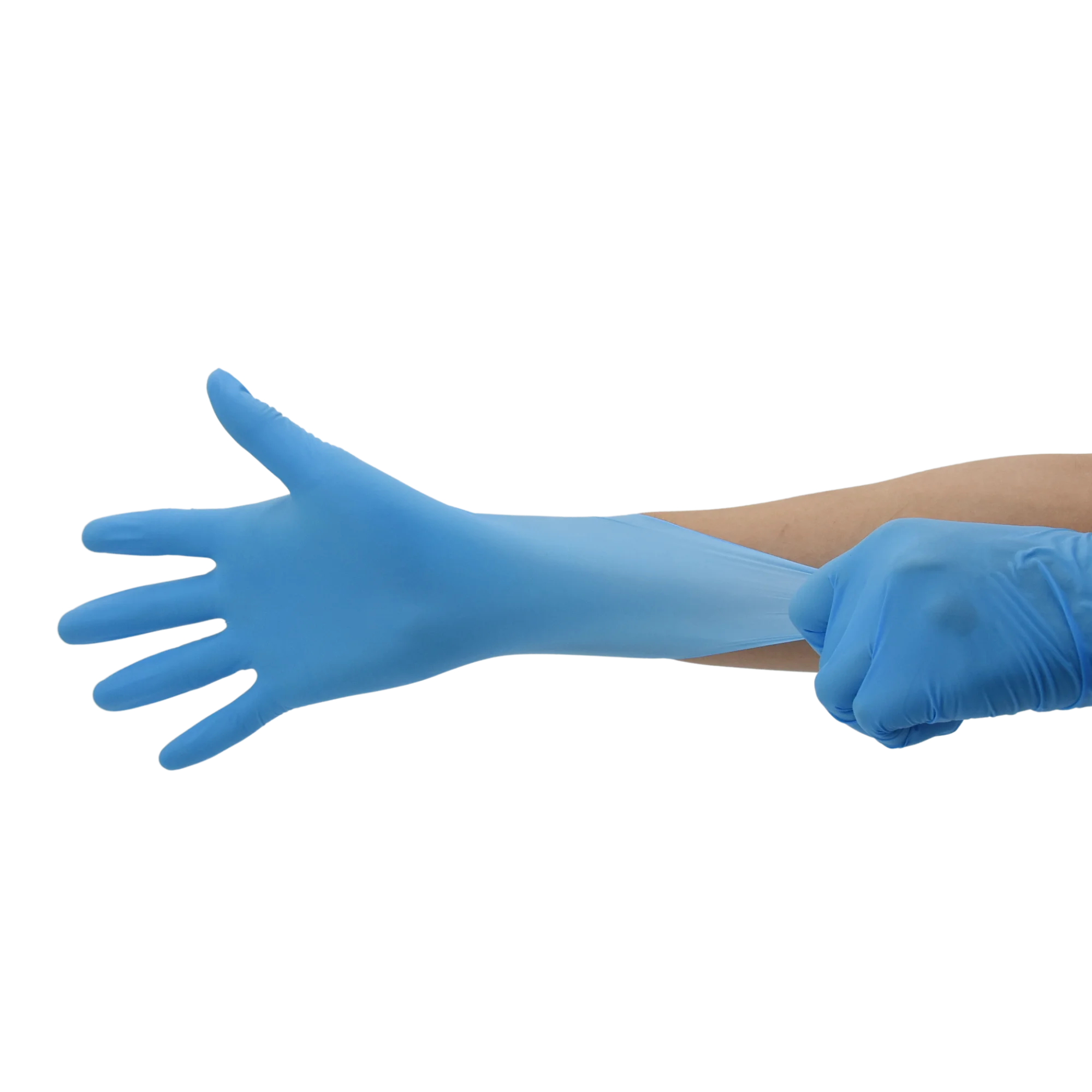 
Best Price Blue Disposable Nitrile Medical Gloves Powder Free In Stock 