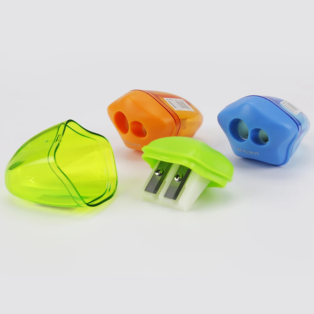 Симпатичная точилка для карандашей с двумя отверстиями, офисные принадлежности, Детская точилка для карандашей в форме морской звезды с двумя отверстиями