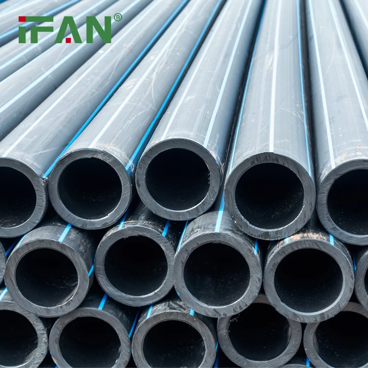 IFAN Black Polyethylene Water Pipe 20-110mm HDPE Pipe For Farm Irrigation Systems