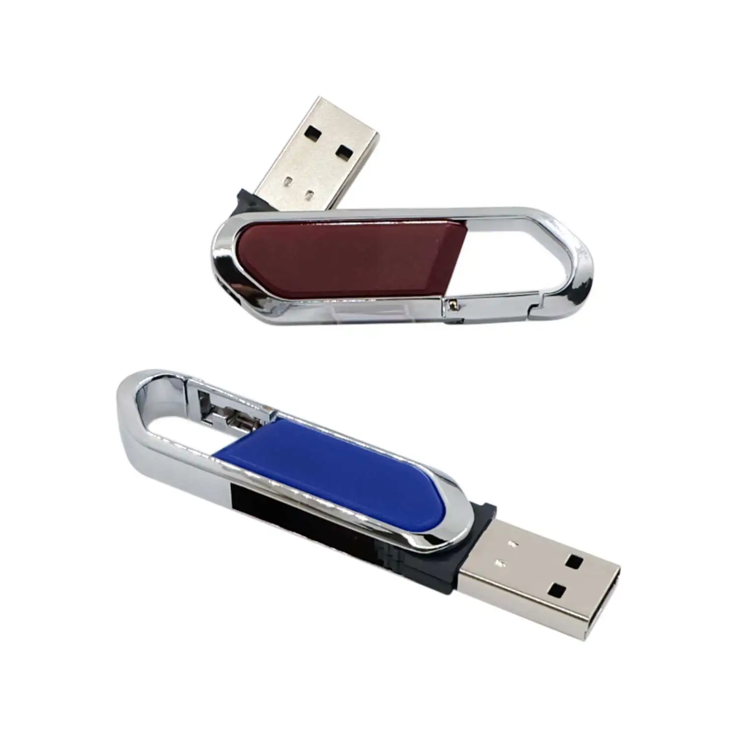 
Promotional Customize Swivel Metal Carabiner Leather USB 2.0 8/16/32/64/128gb Flash Drive Memory Thumb Key Stick Pen Storage 