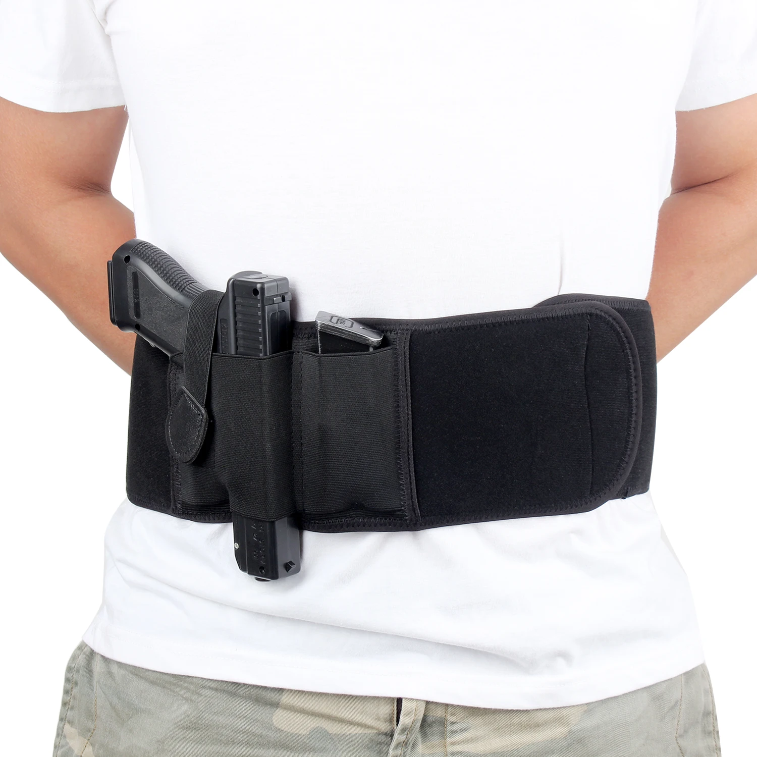 ComfortTac Supplier Belly Band Holster For Concealed Carry Womens Mens Waistband Magnetic Revolver Hand Holster