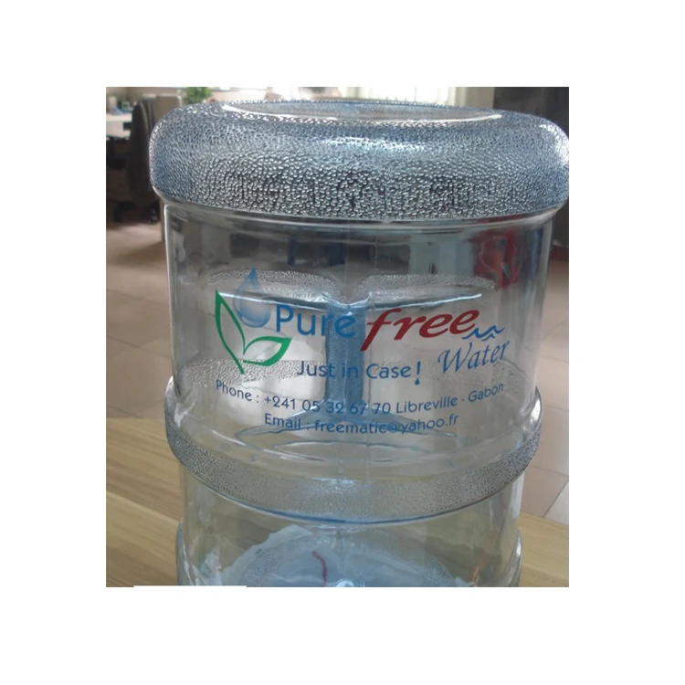 High transparency 5 gallon PC water bottle with handle 20 liter plastic barrel Promotion Sales