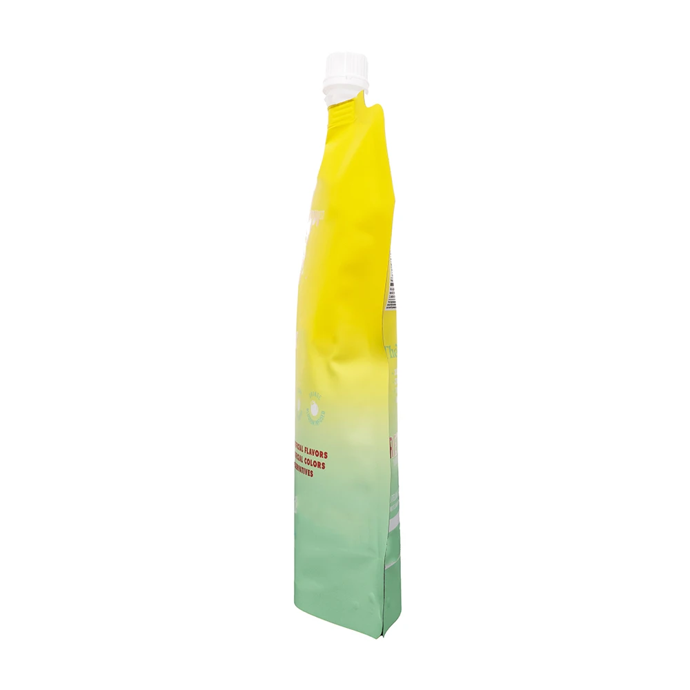 Custom Printed Jelly Beverage Juice Travel Beverage Alcohol Liquid Packaging Wine Drink Liquid Spout Pouch Bag