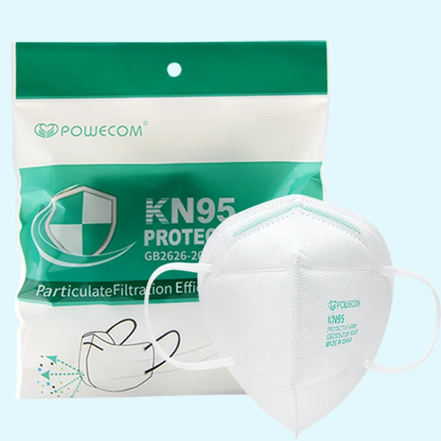 POWECOM напрямую с фабрики поставка одноразовая маска KN95 4 слоя Kn95 респиратор маски для лица нетканые оптом