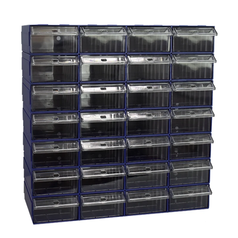 Hot selling Plastic Warehouse Transparent Drawer Spare Parts Nut And Bolt Hardware Storage Box