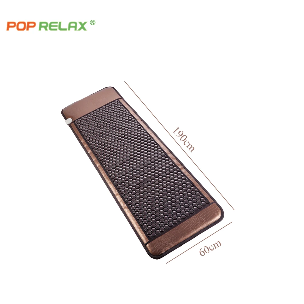 Nugar Best Tourmaline Heating Mat Spa Beauty New Style Far Infrared Thermal Stone Mattress Physical Therapy Massage Pad