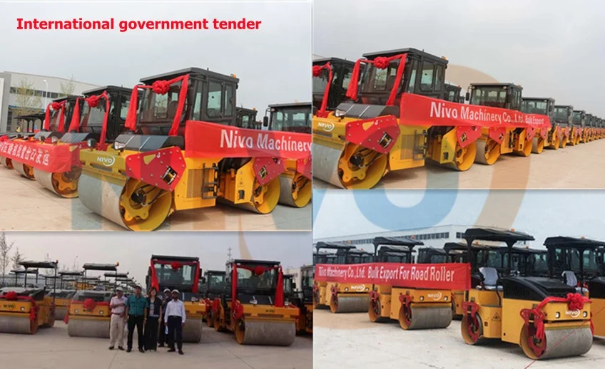 NIVO road roller 1Ton 2Ton 3Ton Diesel Gasoline Hydraulic Vibrating Tandem Asphalt paver Compactor used as road roller or parts