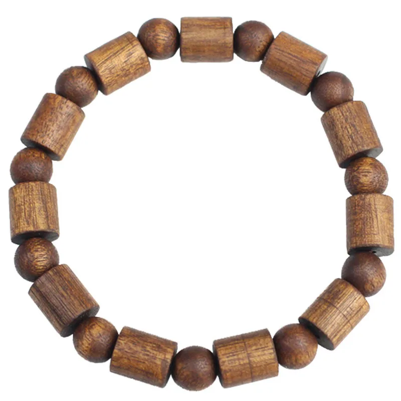 New Classic Natural Wood Beads Bracelets For Women Classic Sandal Wood Beads Bracelets Men Wooden Yoga Jewelry