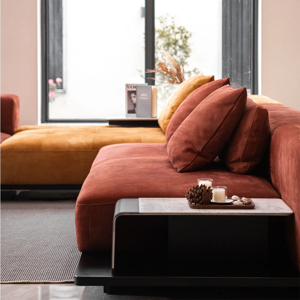 MIGLIO 5792 | Italian modern sofa simple Nordic style | Villa living room furniture combination sofa set