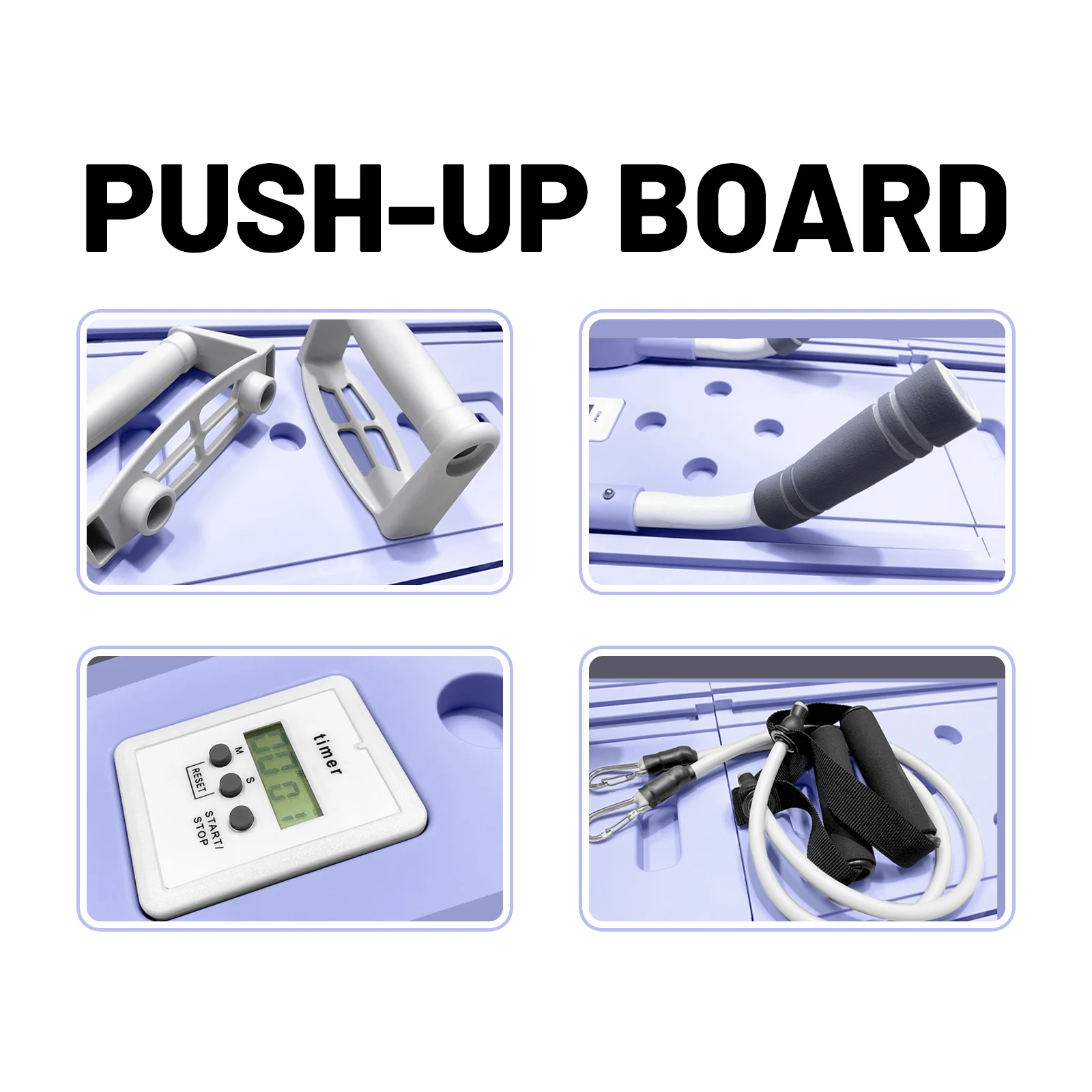 Home use Yoga Mat Foldable Push up Multi-functional Fitness Back Up Training Board Wholesale Gym Bar Home Pilates  Equipment