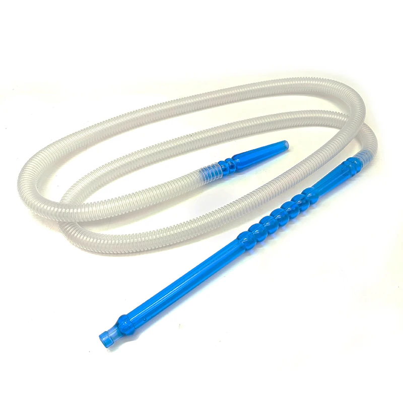 factory wholesale cheap price 1.5m/1.8m luxury black logo disposable pipe shisha plastic hose hookah