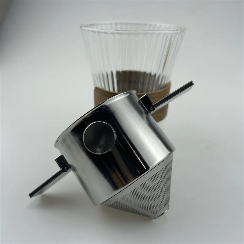 Hot sales pour over coffee cone clever coffee dripper/reusable stainless steel coffee filter