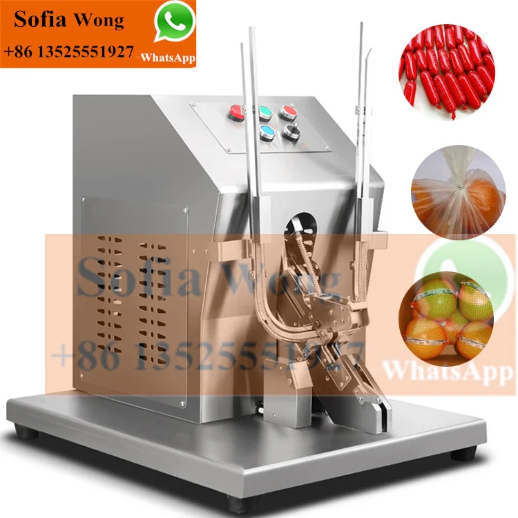 Automatic electric type fruit mesh bag packing machine onion net bag sealing clipper machine orange mesh bag clipping machine