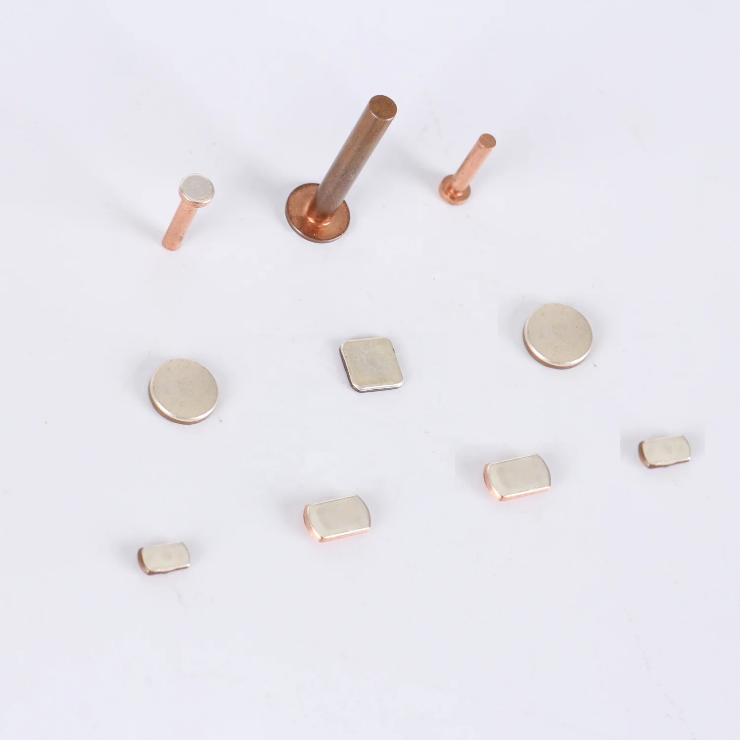 AgZno Trimetal contact Copper Contact Rivets For Circuit Breakers