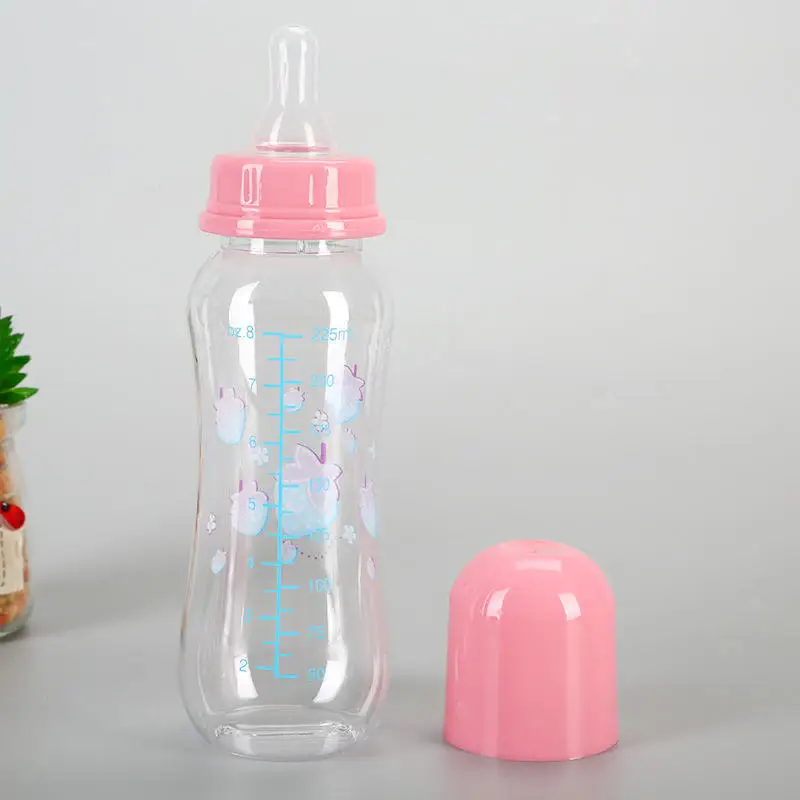 MU PC Plastic Decoration Dollsa Doll Bank Feeding Baby Big Bottle Cup Set With Small Feeding Bottles