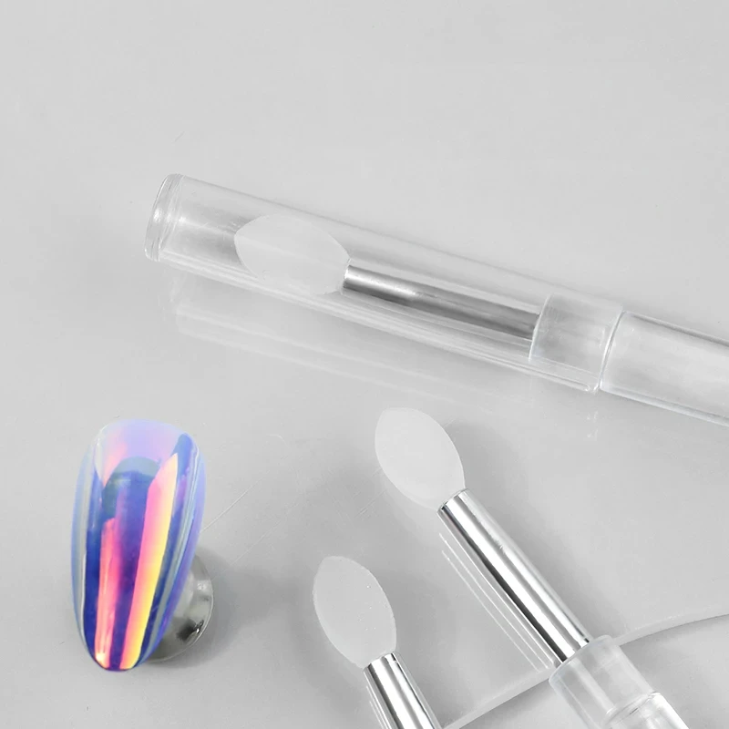 1pc Multifunction Silicone Brush Nail Powder Make Up Eye Shadow Dipping Tool Nail Art Glitter Dip Brush Makeup Brush