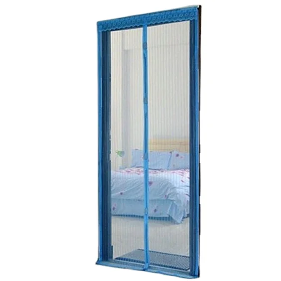 
FREE SAMPLE 90*200 CM Magnetic Screen Door With Heavy Duty Mesh Curtain Frame 