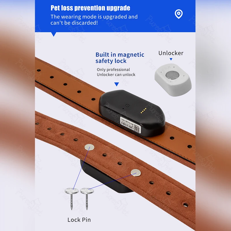 IP67 водонепроницаемый мини-gps-трекер для животных отслеживание движения оповещение ошейники собак gps-трекер Новое поступление