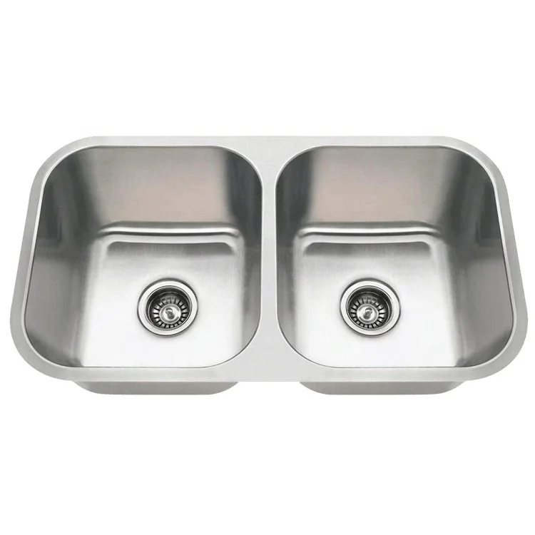 Manufacturer Stainless Steel Kitchen Sinks 8046 Undermount Double Bowl Stainless Steel Sink