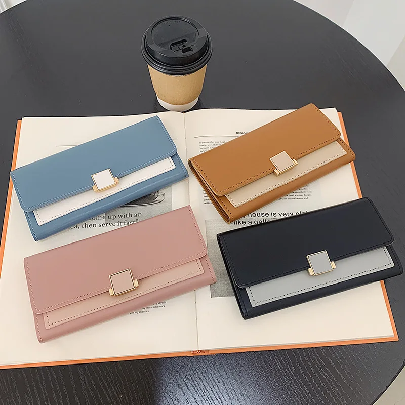 Luxury Ladies Clutch 2022 New Wallet Leather Wallet Women Long Wallet Zipper Around Ladies Coin Purse for iPhone