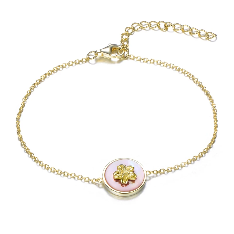 Factory direct sale 14k gold-plated bracelet female crystal bracelet Japan and South Korea sweet fashion jewelry new accessories