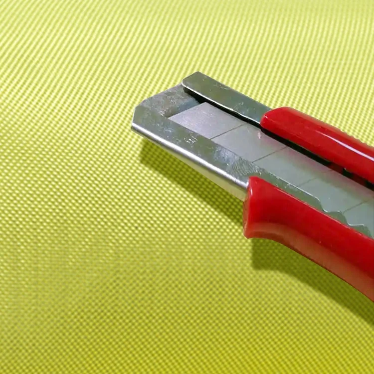Manufacturer 1500D 220GSM Anti Cutting Water Proof Yellow Para Yarn Fabric for Workwear