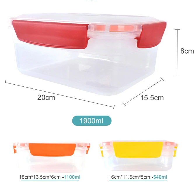 
Wholesale price box storage container clear plastic food storage container airtight 
