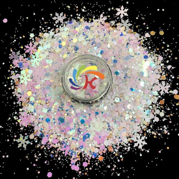 Christmas Polyester Chunky Mix Shape Glitter for Resin Craft Nail Art