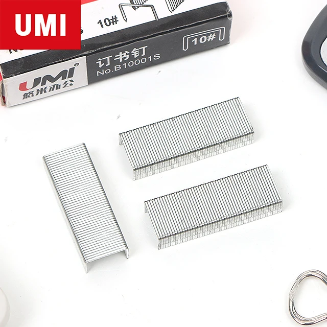 Канцелярские товары UMI распродажа высококачественные металлические скобы для офиса 10