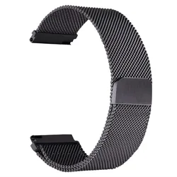 Wholesale watch band For Samsung active 2 Gear S3 46mm 42mm Milanese Metal watch strap for amazfit bip for huawei GT watchband