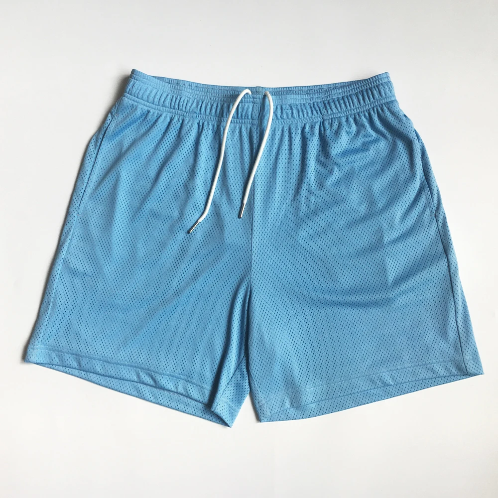 Manufacturer High Quality Printed Plain Polyester Gym Blank 5 Inch Inseam Basketball Shorts Custom Men Double Layer Mesh Shorts