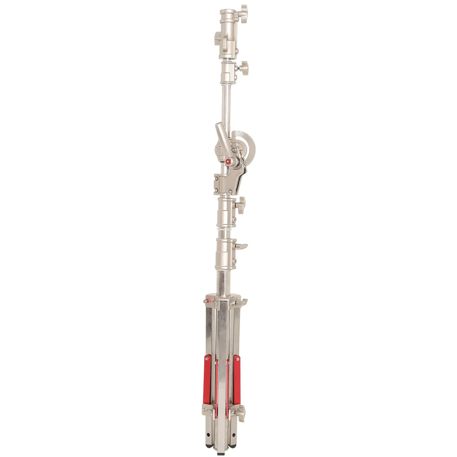 Pro 100% Stainless Steel C Stand Light Stand with Casters, Max. Height 14.4ft/440cm with 7ft/218cm Cross-Bar