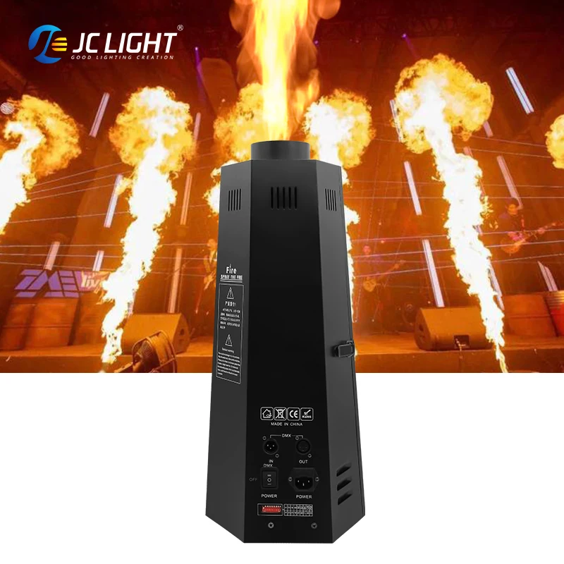Special Effect Dmx Flamethrower 200w Dj Stage Fire Flame Machine for Wedding Party Events
