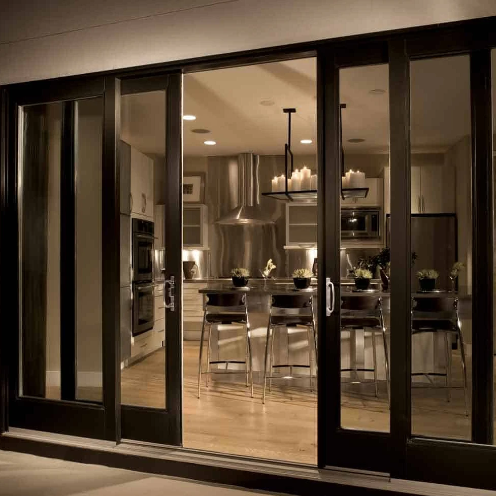 Aluminum frame sliding door thermal break type non-thermal broken with mosquito screen